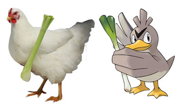 White Rock Chicken as Farfetch'd