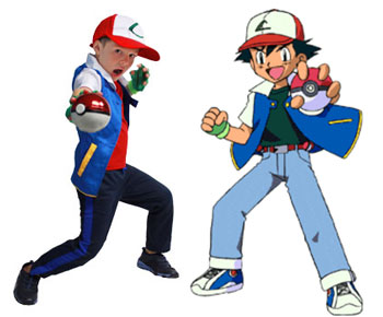 Rutherford as Ash Ketchum